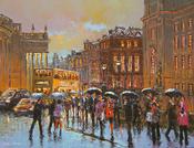 College Green in the Rain, Dublin - 110