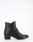 Cinders Edit Classic Pleat Ankle Boot Black image
