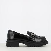 Pitillos Chunky Brogue Black Patent