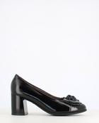 Pitillos Classic Patent Court Flower Black image