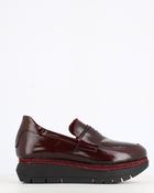 Jose Saenz Wedge Moccasin Patent Bordeaux image