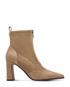 Marco Tozzi High Heel Zip Ankle Boot Stretch Mix Antelope image