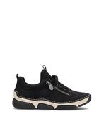 Rieker Laced Trainer Zip Black/Black image
