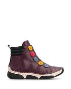 Rieker Button Casual Ankle Boot Purple Multi image
