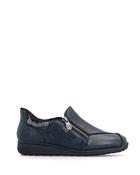 Rieker Classic Zip Shoe Navy image