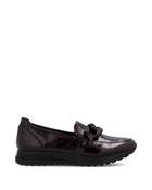 Rieker Classic Patent Loafer Bordeaux/Black