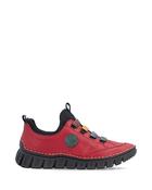 Rieker Casual Slip On Shoe Red Multi image