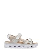 Rieker Velcro Trekking Sandal Cream Pearl
