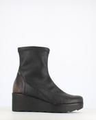 Jose Saenz High Wedge Stretch Ankle Boot Black image