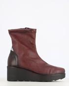 Jose Saenz High Wedge Stretch Ankle Boot Red image