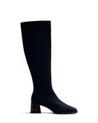 Gioseppo Fabric Knee High Boot Black Walnut image
