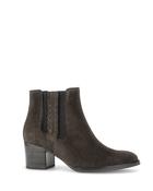 Gabor Western Suede Ankle Boot Mocca image