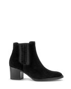 Gabor Western Suede Ankle Boot Black image