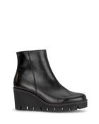 Gabor Soft Leather Wedge Ankle Boot Black image