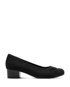 Jana Classic Block Heel Court Black image
