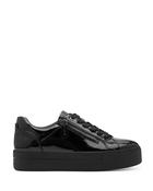 Jana Platform Zip Trainer Black Patent image