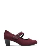 Jana Jet Velvet Mary Jane Bordeaux image