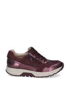 Caprice Casual Zip Trainer Bordeaux Comb image