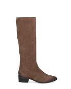 Caprice Low Heel Stretch Knee High Dark Taupe Comb image