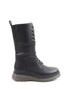 Heavenly Feet Avena Laced Mid Calf Boot Black image