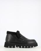 Cinders Edit Chunky Leather Short Boot Black image