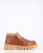 Cinders Edit Chunky Leather Short Boot Tan image