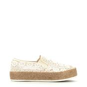 Cinders Edit Embroidered Slip On Beige