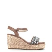 Cinders Edit High Wedge Sandal Stones Beige