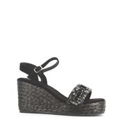 Cinders Edit High Wedge Sandal Stones Black