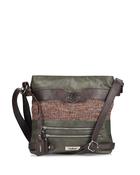 Rieker Classic Messenger Bag Khaki Multi