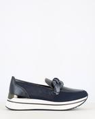 Cinders Edit Slip On Loafer Navy image