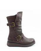 Heavenly Feet Hannah Buckle Boot Chocolate image