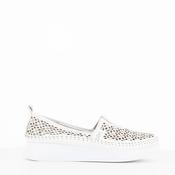 Cinders Edit Summer Slip On Loafer White Comb