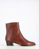 Regarde Le Ciel Lori Leather Ankle Boot Cognac image