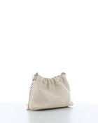 Marina Galanti Leather Pouch Bag with Shoulder Chain Cream image