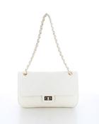 Marina Galanti Quilted Leather Shoulder Bag Off White image