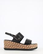 Heavenly Feet Morven Platform Sandal Black image