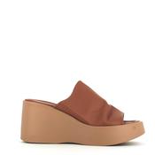 Cinders Edit High Leather Wedge Mule Coconut