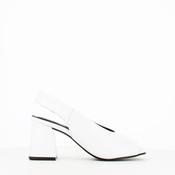 Cinders Edit Leather Slingback White