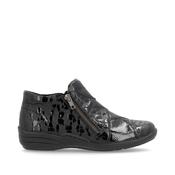 Remonte High Cut Shoe Black Patent