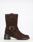 Regarde Le Ciel Rena Suede Biker Boot Brown image