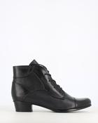 Regarde Le Ciel Stefany Patchwork Laced Ankle Boot Navy/Black image