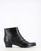 Regarde Le Ciel Stefany Patchwork Ankle Boot Black Navy Piombo image