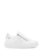 Rieker Sport Flatfom Zip Trainer White Silver image