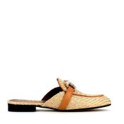 Evaluna Raffia Mule Natural