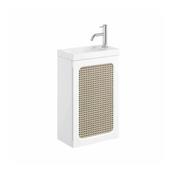 Crosswater Alo Rattan Cloakroom Vanity Unit With Basin image