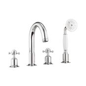 Belgravia Crosshead Bath 4 Hole Set With Kit image