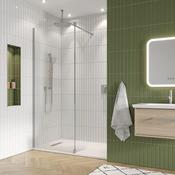 Crosswater GALLERY 10 Wetroom Shower Screen - Polished Stainless Steel