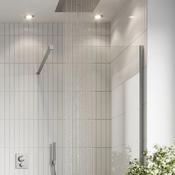 Crosswater GALLERY 10 Wetroom Shower Screen - Brushed Stainless Steel