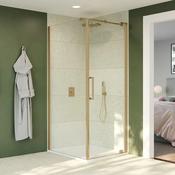 Crosswater OPTIX 10 Pivot Shower Door &amp;amp; Optional Side Panel
